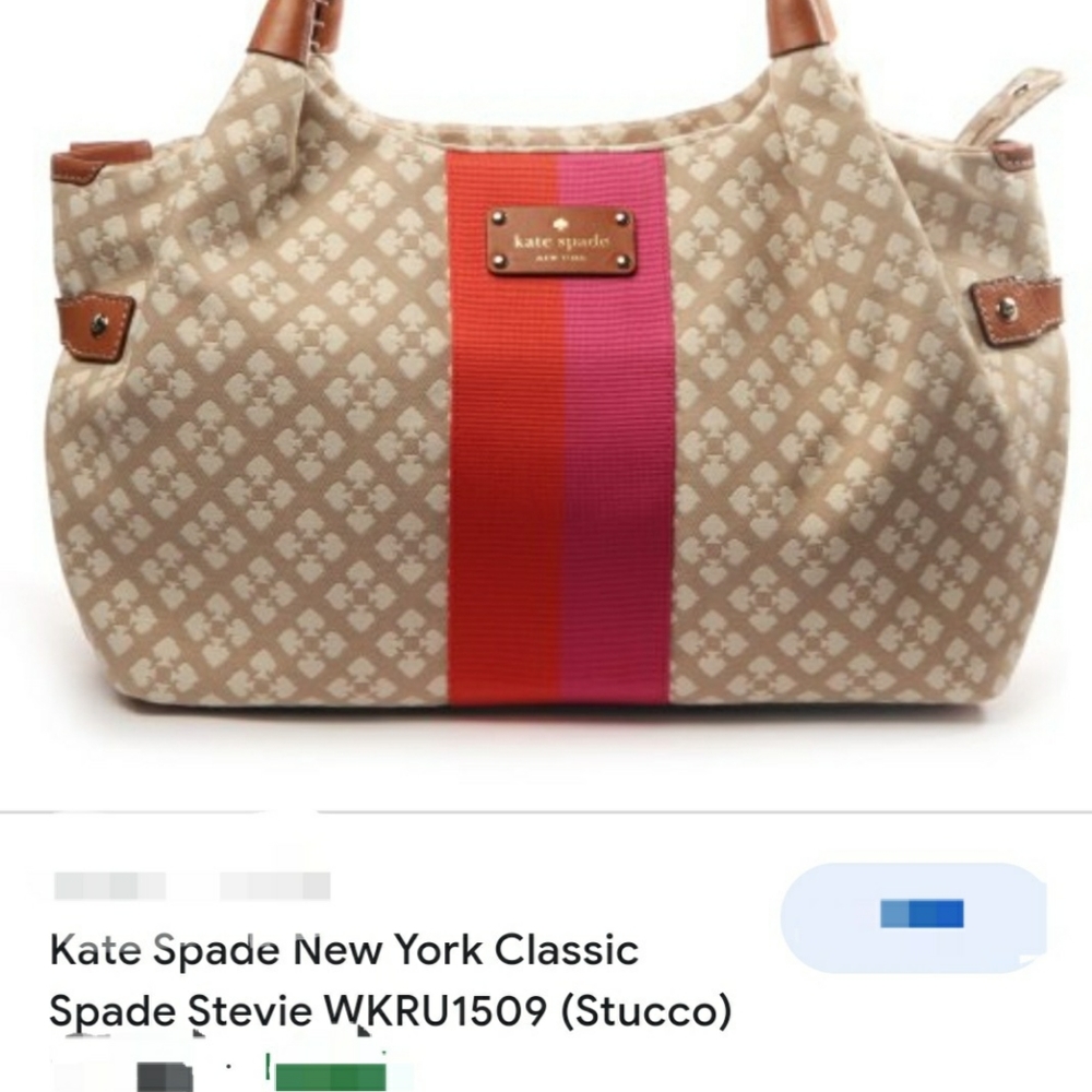 KATE SPADE STEVE CANVAS BAG NEW!!